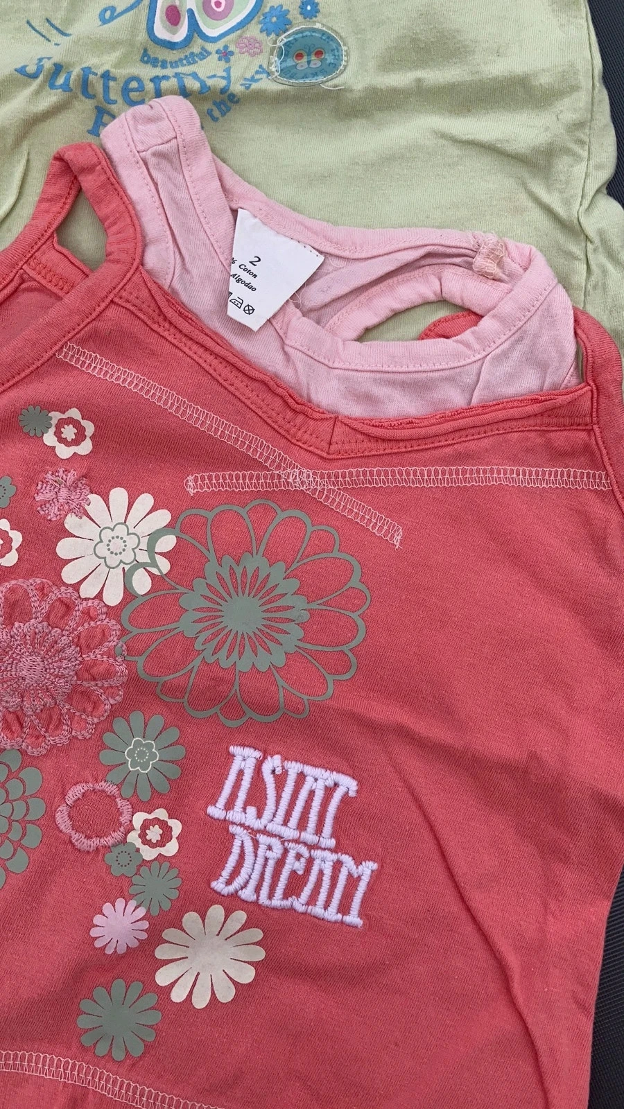 Lot débardeur vêtement bébé fille 24 mois enfant 2 ans garde robe – photo 3